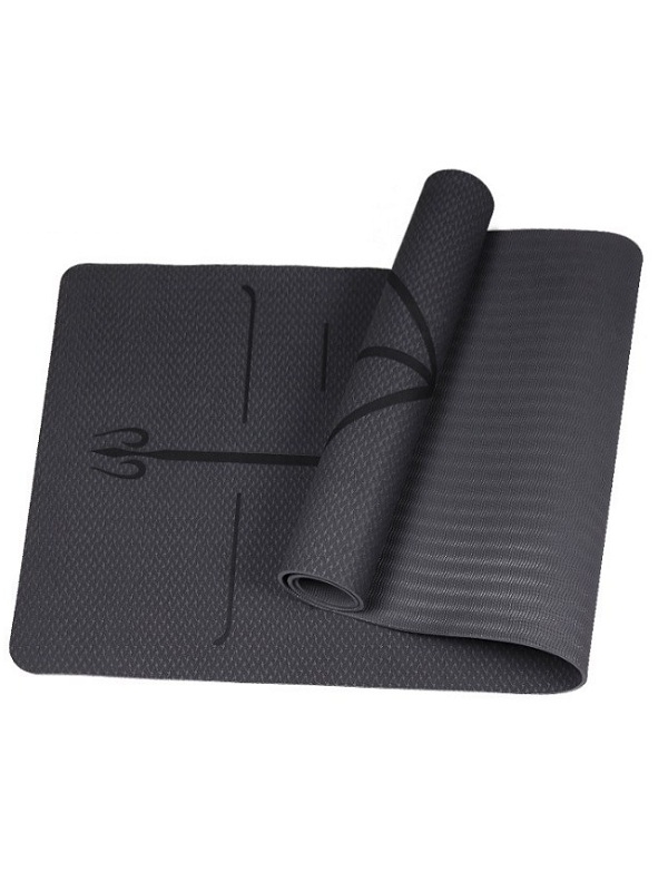 Thảm tập yoga TPE Zeno định tuyến 8mm (Đen)