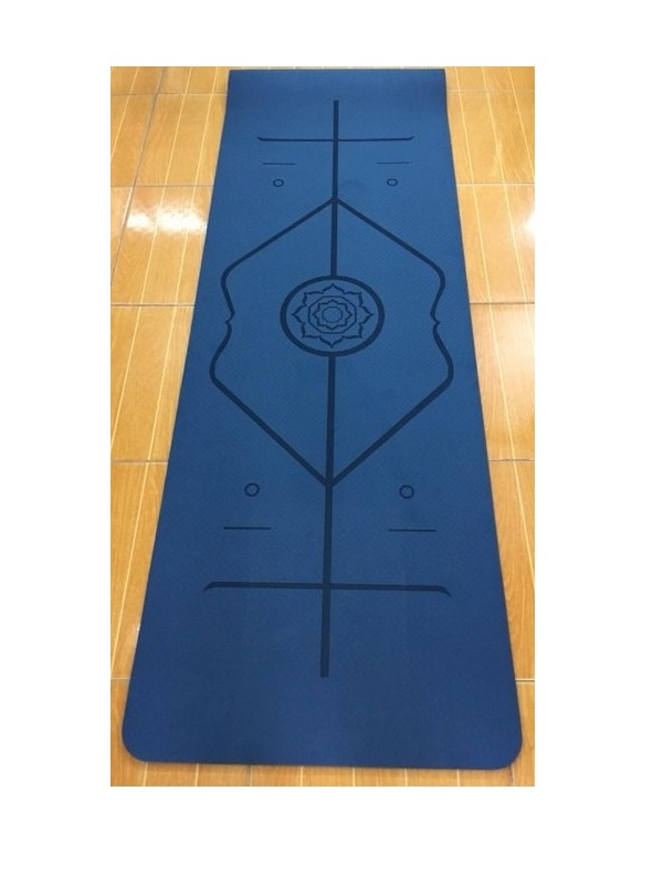 Thảm tập yoga TPE Zeno định tuyến 8mm (xanh đậm)