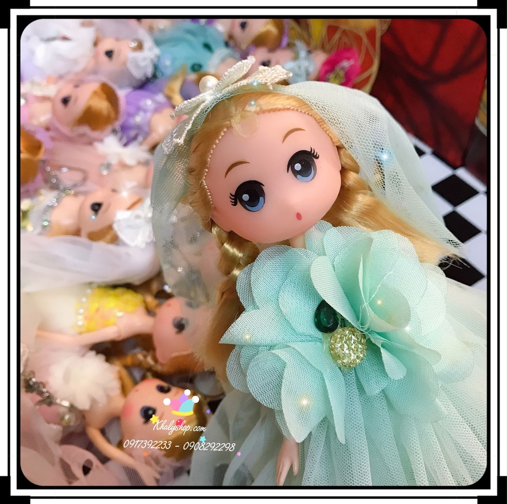 Móc khóa búp bê cô dâu váy màu xanh đính hoa to trước ngực siêu xinh - MKBB26-04 - (11x25cm) Khaly Shop Móc Khóa Búp Bê Cô Dâu Váy Màu Xanh Đính Hoa To Trước Ngực Siêu Xinh - Mkbb26-04 - (11X25Cm) Khaly Shop