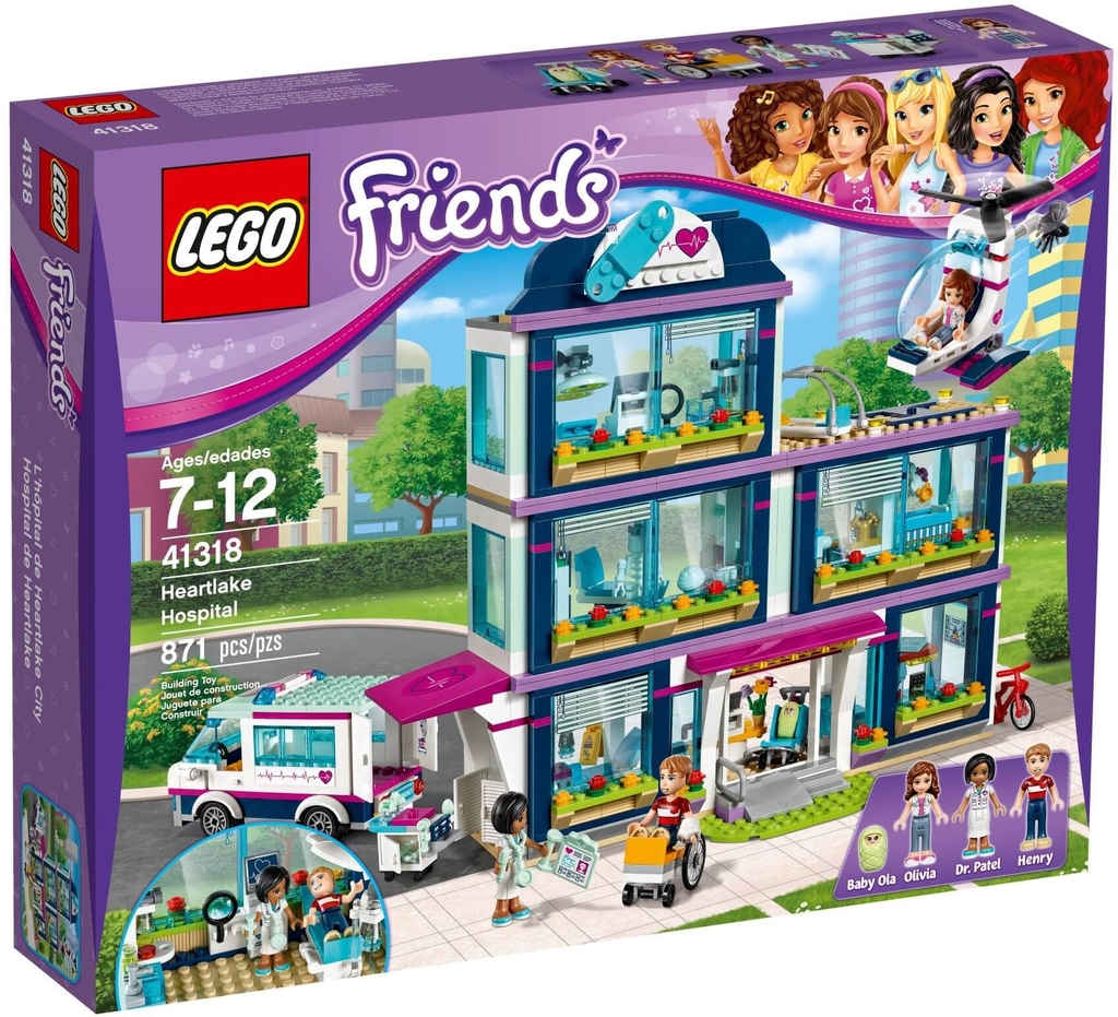 Đồ chơi lắp ráp LEGO Friends 41318 - Bệnh Viện Heartlake (LEGO Friends  Heartlake Hospital) giá rẻ