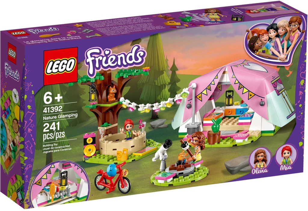 Đồ chơi LEGO Friends 41392 - Hội Trại Mùa Xuân (LEGO 41392 Nature Glamping)