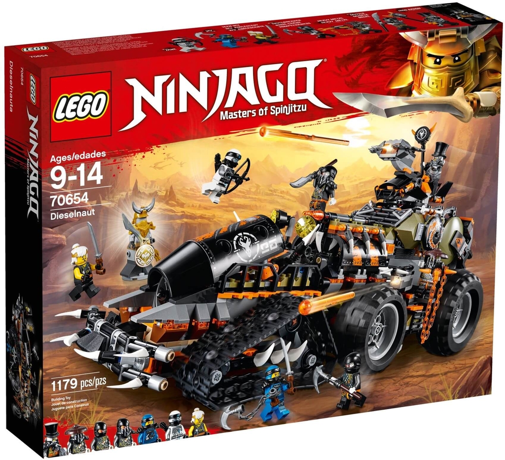 Đồ chơi lắp ráp LEGO Ninjago 70654 - Pháo Đài Di Động Dieselnaut ...