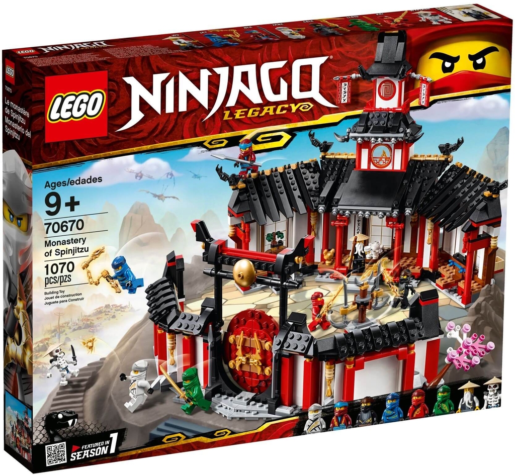 Đồ chơi LEGO Ninjago 70670 - Võ Đường Spinjitzu (LEGO 70670 Monastery of Spinjitzu)