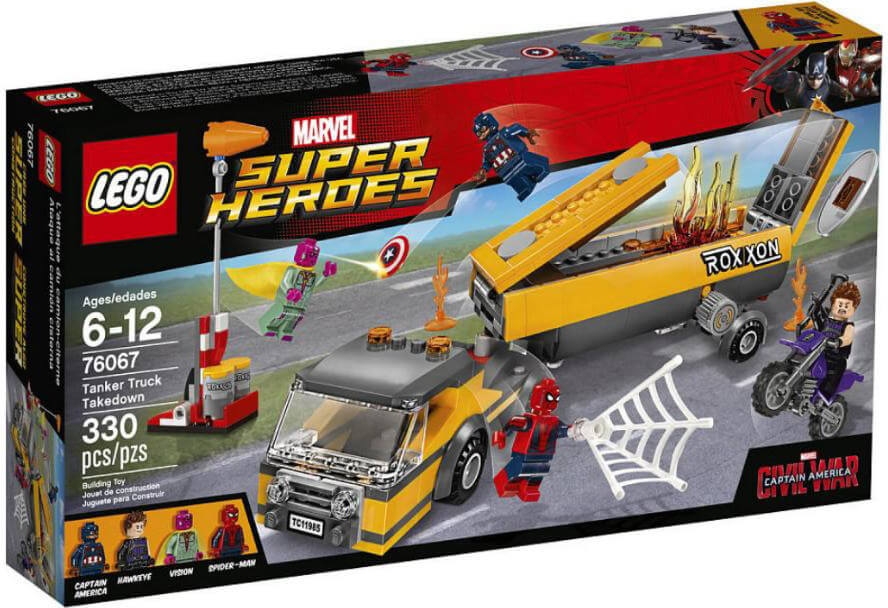 Đồ chơi lắp ráp LEGO Marvel Super Heroes 76067 - Spider-Man đại chiến Captain America (LEGO Marvel Super Heroes Tanker Truck Takedown 76067) giá rẻ tại cửa hàng LegoHouse.vn LEGO Việt Nam