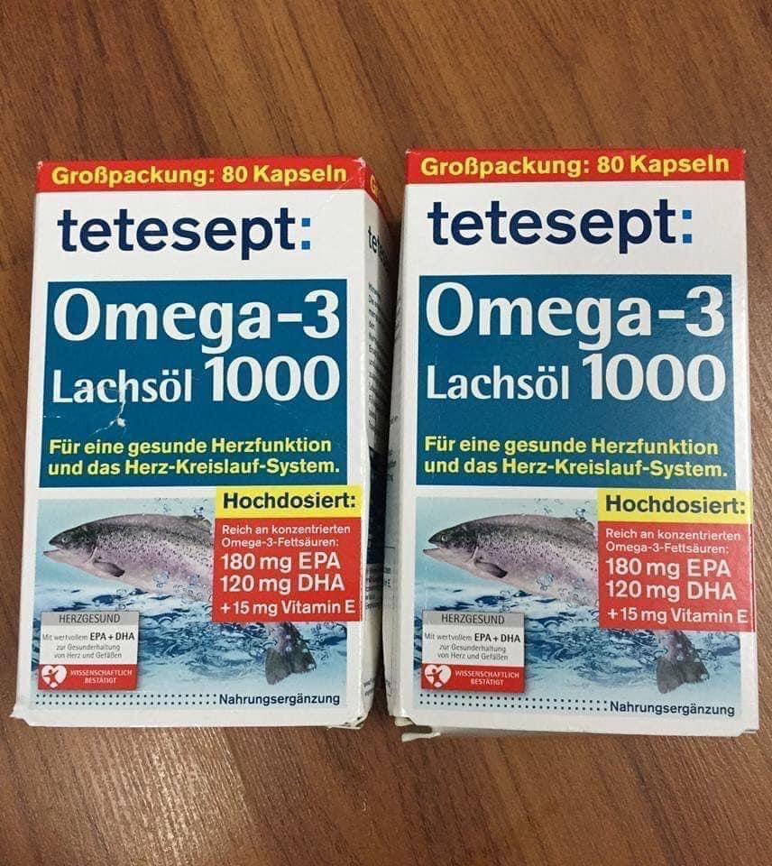 ✓✓Viên uống Omega -3 Lachsol 1000 Hàng xách tay Thủy Nguyên