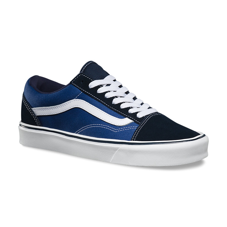 vans old skool lite navy white