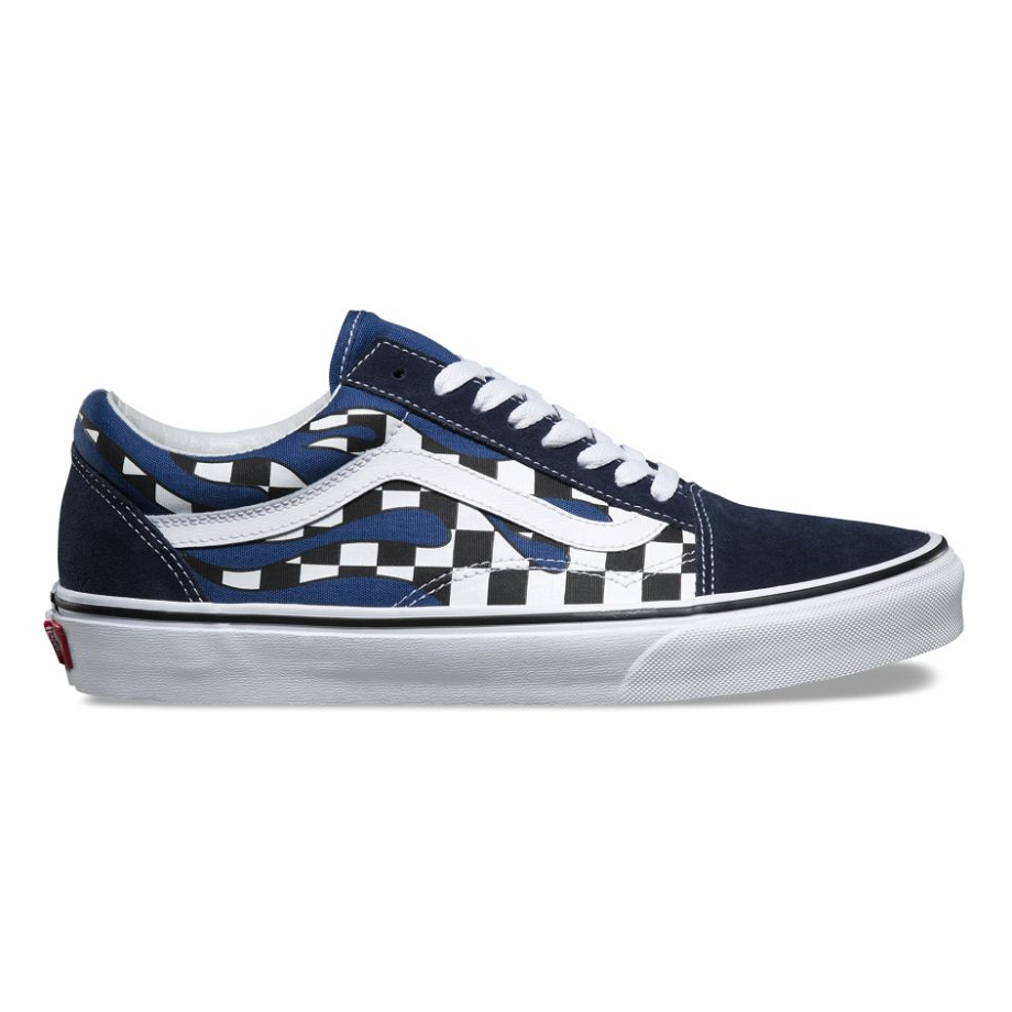 VANS Việt Nam - VANS CHECKER FLAME OLD SKOOL NAVY VN0A38G1RX6