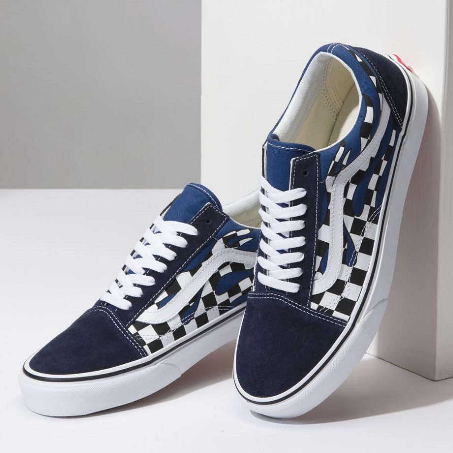 checker flame old skool
