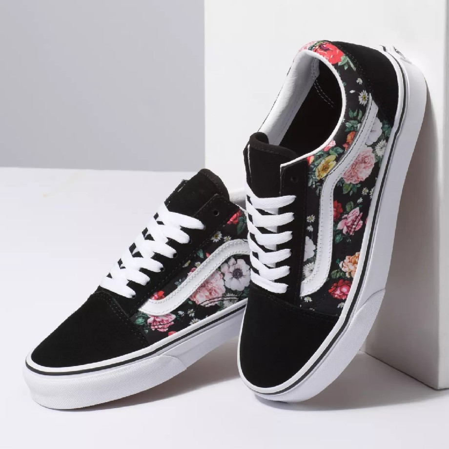 garden floral old skool shoes