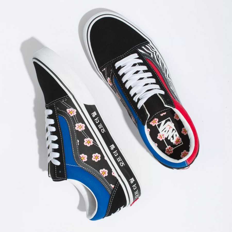korean typography old skool shoes