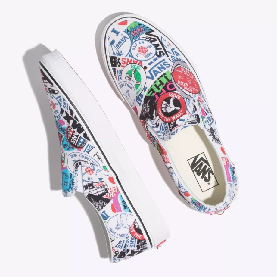 vans mash up stickers slip on