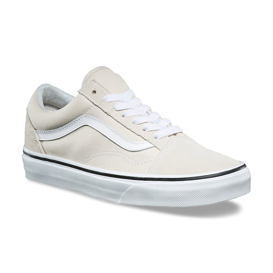 vans old skool birch true white