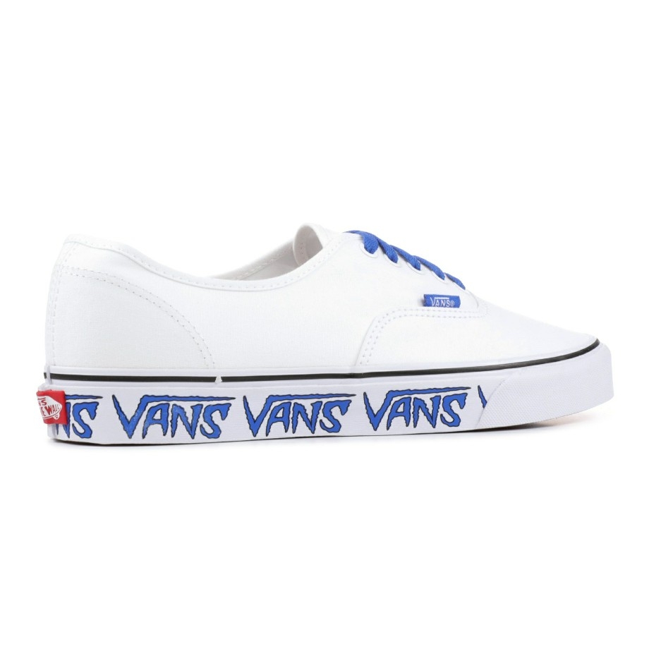 vans authentic white blue