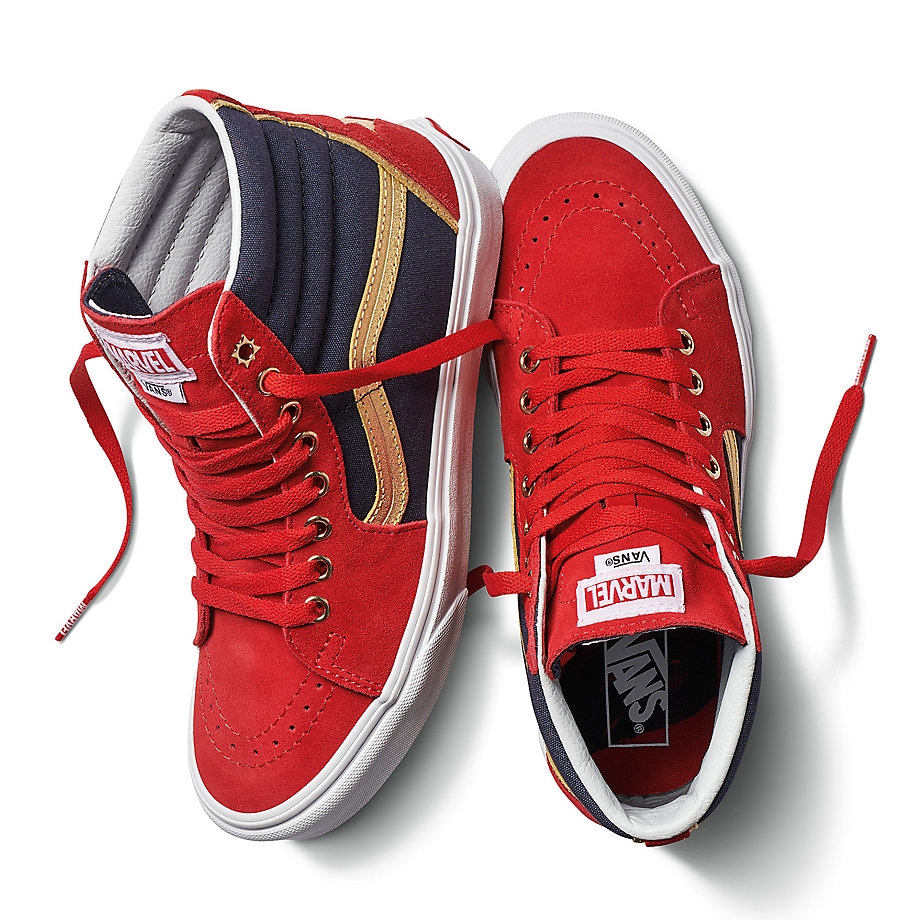 vans sk8 hi captain marvel