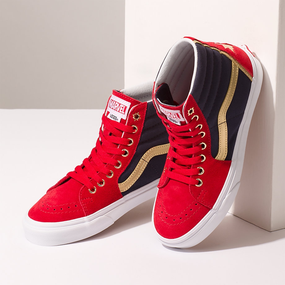 vans captain marvel sk8 hi