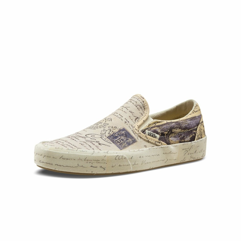 vans van gogh slip on letters