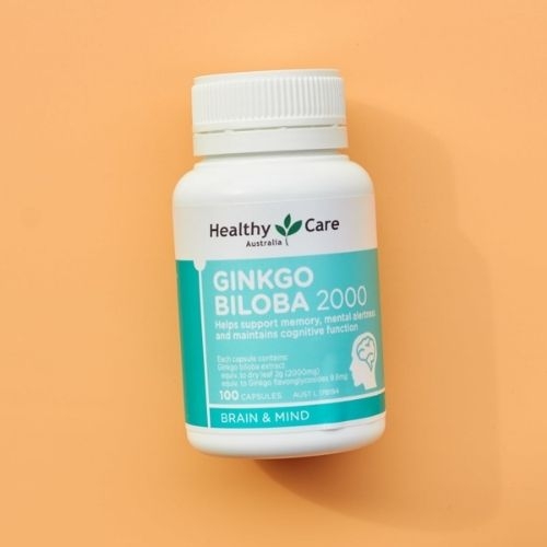 Viên Bổ não Ginkgo Biloba Healthy Care 100 viên