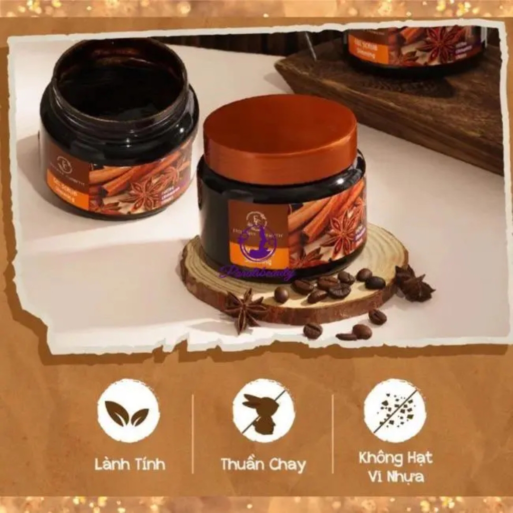 Tẩy Da Chết Toàn Thân Quế Hồi Cafe Gel Scrub Coffee & Cinnamon Cloves 500g