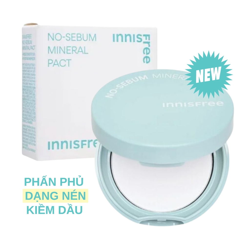Phấn Nén Kiềm Dầu Innisfree No Sebum Mineral Pact 8.5g