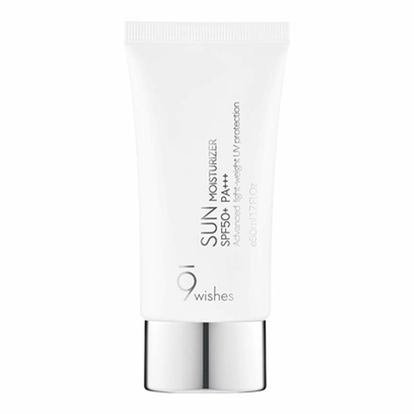 Kem Chống Nắng Cấp Ẩm, Làm Dịu Da 9 Wishes Sun Moisturizer Advanced Light-weight UV Protection SPF50/PA+++ 50ml