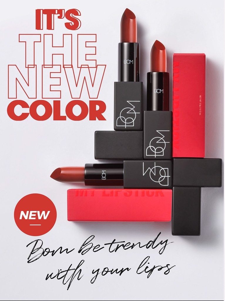 Son Thỏi Lì, Lên Màu Chuẩn B.O.M My Lipstick 3.5g