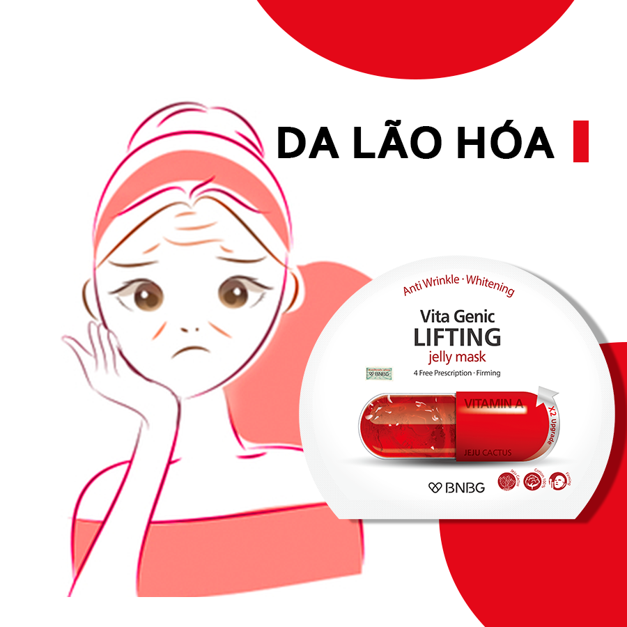 Mặt Nạ Miếng Dưỡng Ẩm, Dưỡng Trắng, Giảm Mụn, Phục Hồi Da Hàn Quốc BNBG (Vitamin A, B C, E)