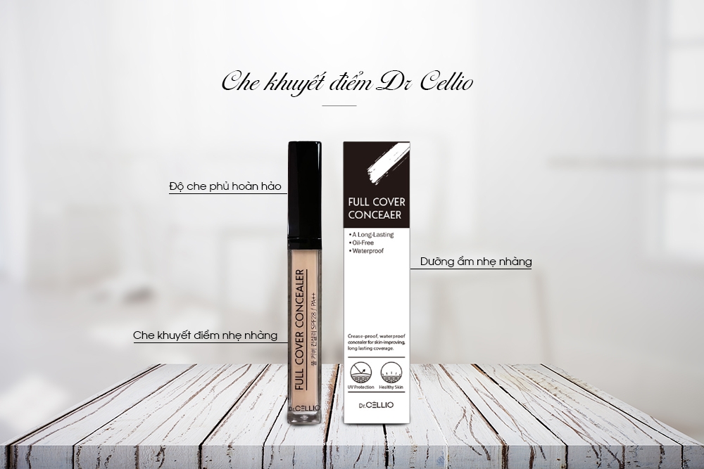 Che khuyết điểm Dr. Cellio Full Cover Concealer 6.5g