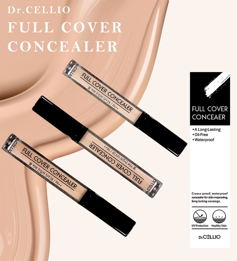 Che khuyết điểm Dr. Cellio Full Cover Concealer 6.5g