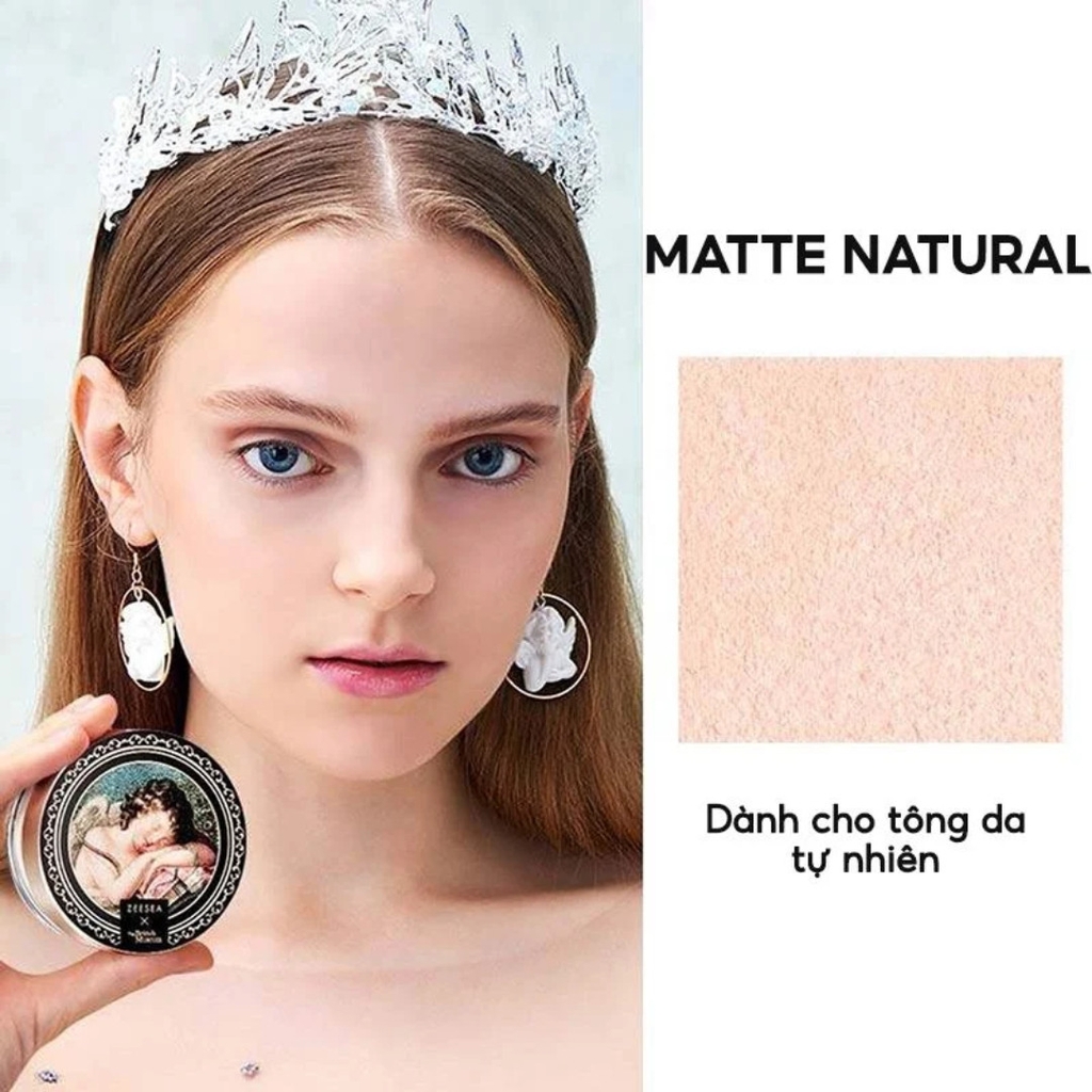 Phấn Phủ Bột Kiềm Dầu, Ngăn Thấm Mồ Hôi Zeesea Air Loose Powder 4g