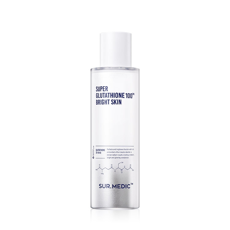 Nước Hoa Hồng Dưỡng Trắng Da Sur.Medic+ Super Glutathione 100 Bright Skin 145ml