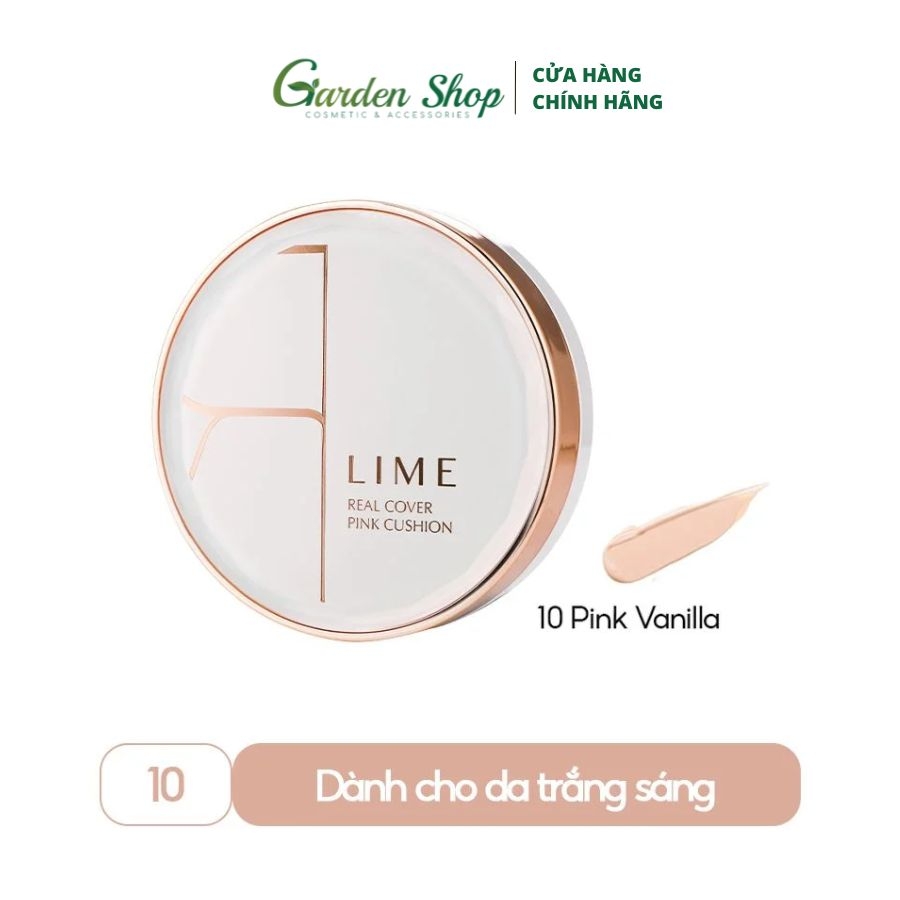 Phấn Nước Kiềm Dầu, Che Phủ Hoàn Hảo Lime Real Cover Pink Cushion SPF 50+/PA+++ 20g
