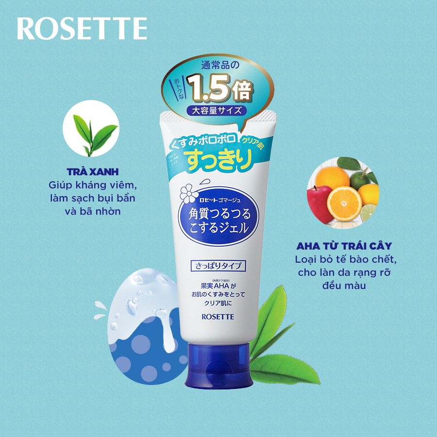 Tẩy Tế Bào Chết Chiết Xuất Từ Thiên Nhiên Nhật Bản Rosette Gommage 120g
