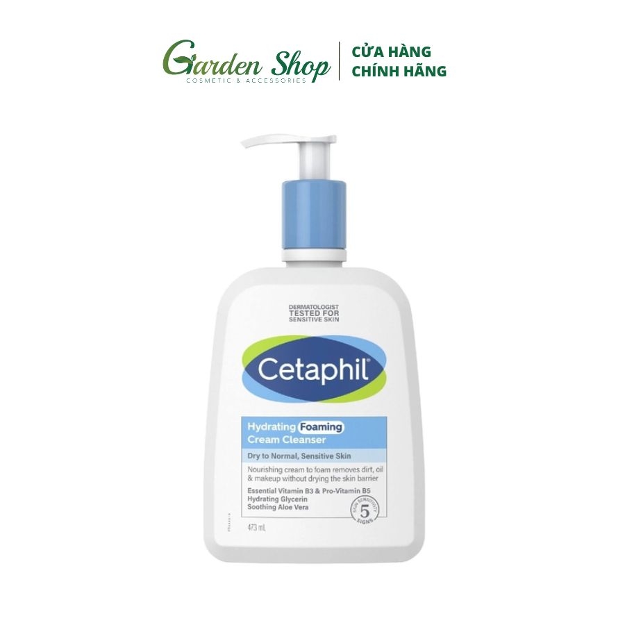 Sữa Rửa Mặt Tạo Bọt Dịu Lành Cho Da Nhạy Cảm Cetaphil Hydrating Foaming Cream Cleanser