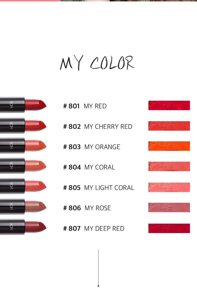 Son Thỏi Lì, Lên Màu Chuẩn B.O.M My Lipstick 3.5g