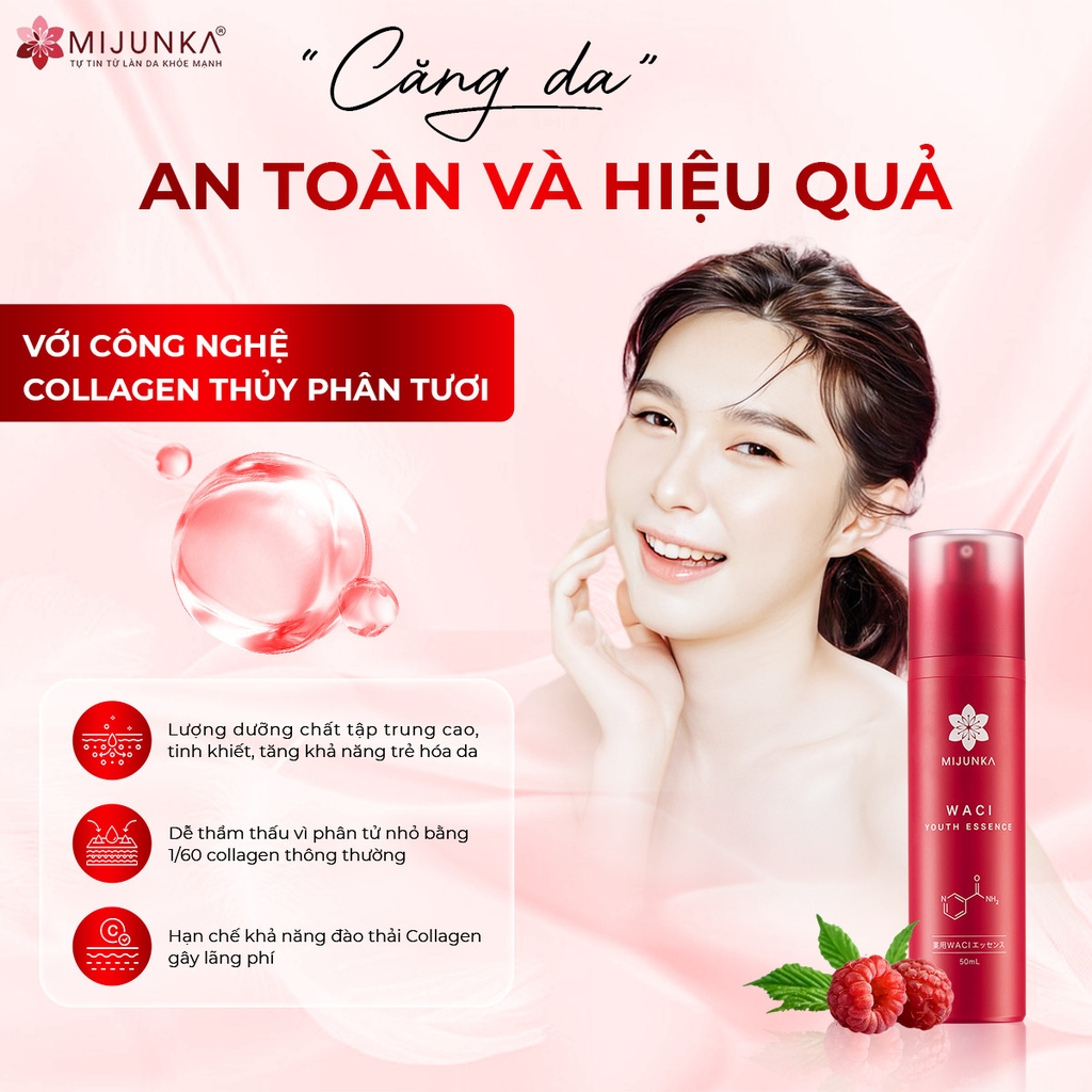 Tinh Chất Trẻ Hóa Phục Hồi Da Mijunka Waci Youth Essence 50ml