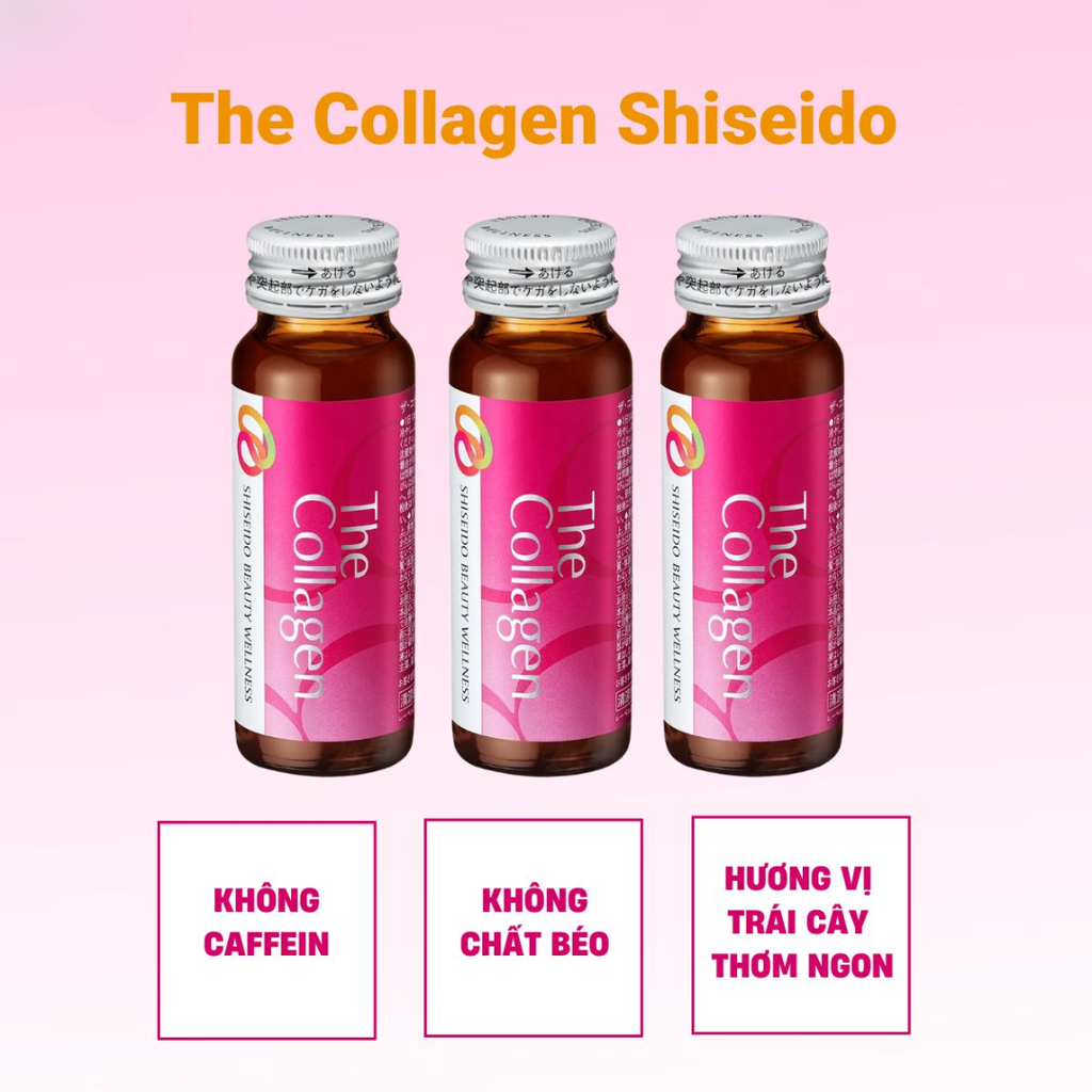 Nước Uống Đẹp Da Shiseido The Collagen Hộp 10 Lọ (Mẫu Mới)