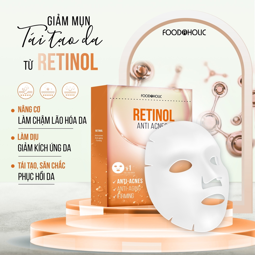 Mặt Nạ Dưỡng Trắng, Dưỡng Ẩm, Chống Lão Hóa Foodaholic Mask 23ml