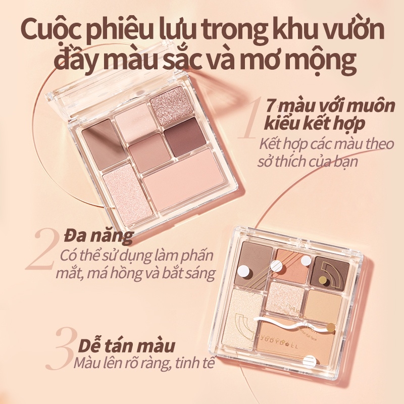 Phấn Mắt Judydoll Play Colors Eyeshadow Palette #07 Caramel Milk