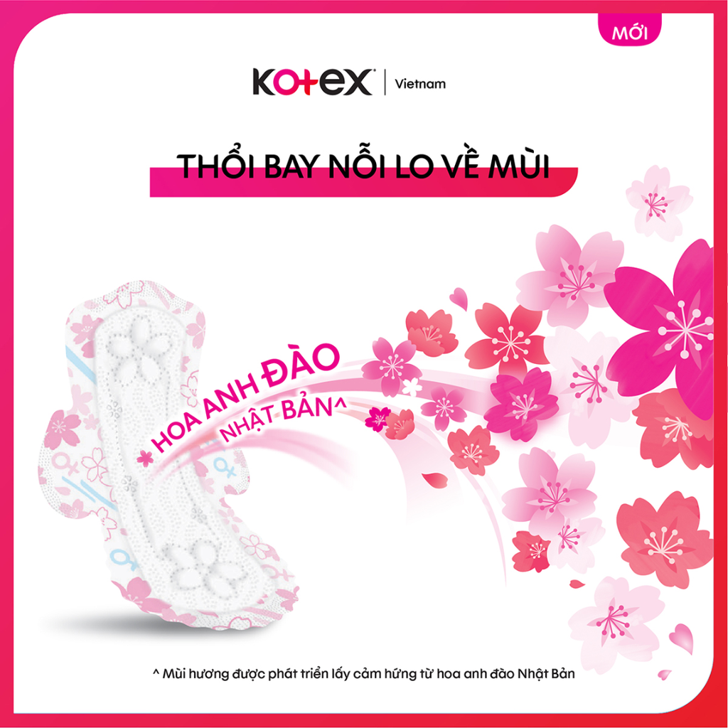 Băng Vệ Sinh Kotex Gardenia Deo+ Siêu Mỏng Cánh 23cm Gói 8 Miếng