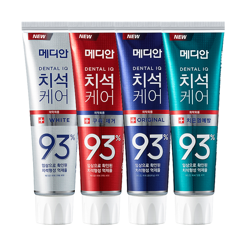 Kem Đánh Răng Giúp Trắng Răng, Giảm Ố, Loại Bỏ Mùi Hôi Median Dental IQ 93% Toothpaste 120g
