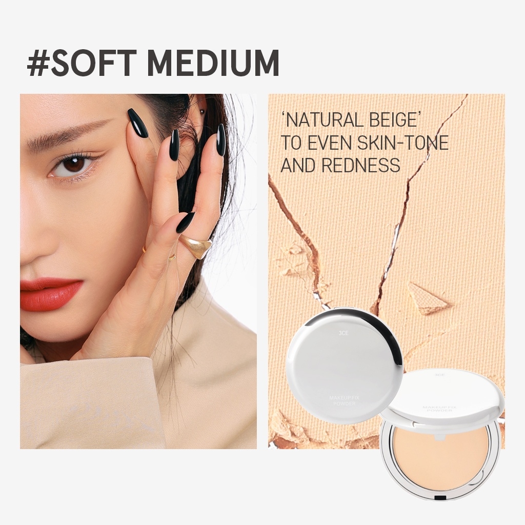 Phấn Phủ Cố Định Lớp Trang Điểm, Kiềm Dầu 3CE Makeup Fix Powder 9g