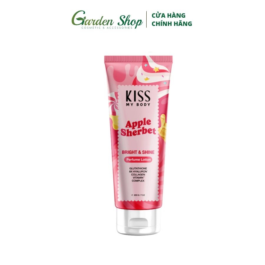 Sữa Dưỡng Sáng Da Toàn Thân Hương Nước Hoa Kiss My Body Bright & Shine 200g - Sweet Party Collection