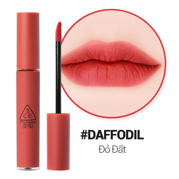 Son Kem Lì, Lên Màu Chuẩn 3CE Velvet Lip Tint 4g