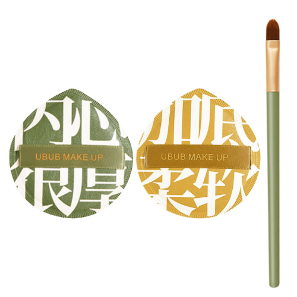 Set Bông Mút Trang Điểm UBUB Mềm Mại Dùng Ướt Và Khô (Tặng Kèm Cọ)