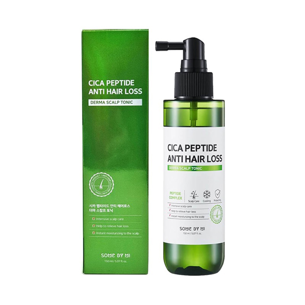 Xịt Dưỡng Ngăn Tóc Gãy Rụng Some By Mi Cica Peptide Anti Hair Loss Derma Scalp Tonic 150ml