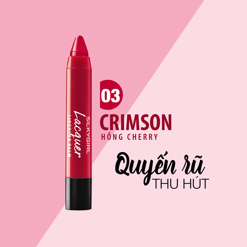 Son dưỡng có màu SilkyGirl Lacquer Lip Color Balm 3.2g