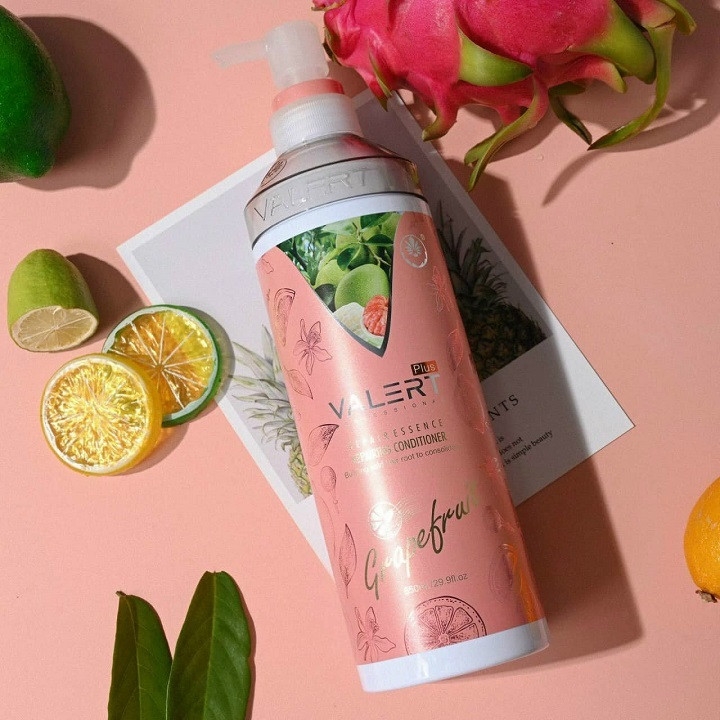 Bộ Dầu Gội Xả Bưởi Grapefruit Valert Plus Trị Rụng Tóc Cao Cấp 850mlx2
