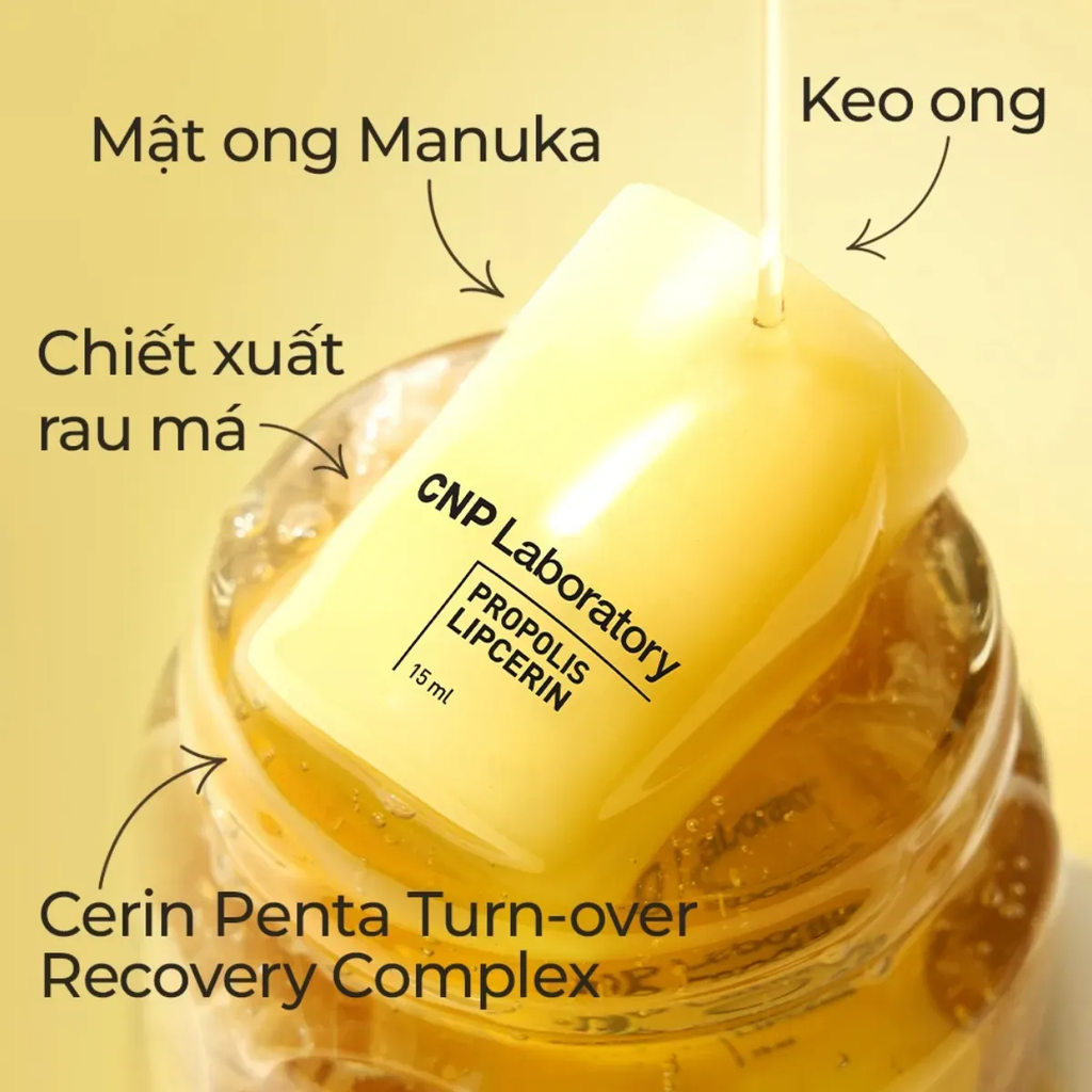 Dưỡng môi keo ong CNP Propolis Lipcerin 15ml