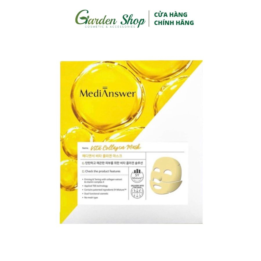 Mặt Nạ Thạch Chống Lão Hóa MediAnswer Vita Collagen Mask 35g
