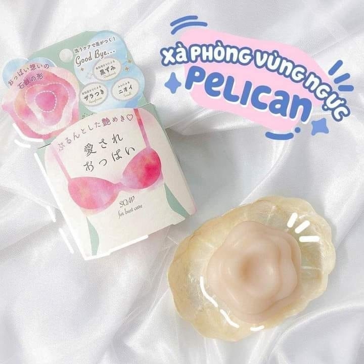 Xà phòng làm hồng nhũ hoa Pelican Nhật Bản 70g